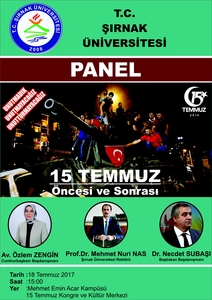 15 Temmuz Paneline Davet