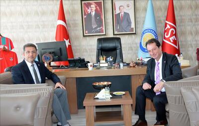 Rektörümüz Prof. Dr. Alkış’tan Dicle Üniversitesi Rektörü Prof. Dr. Eronat'a Ziyaret