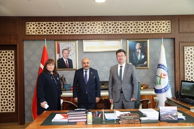 Şırnak Milli Eğitim Müdürü ve Türkiye Gönüllü Eğitimciler Başkanından Rektörümüze Ziyaret